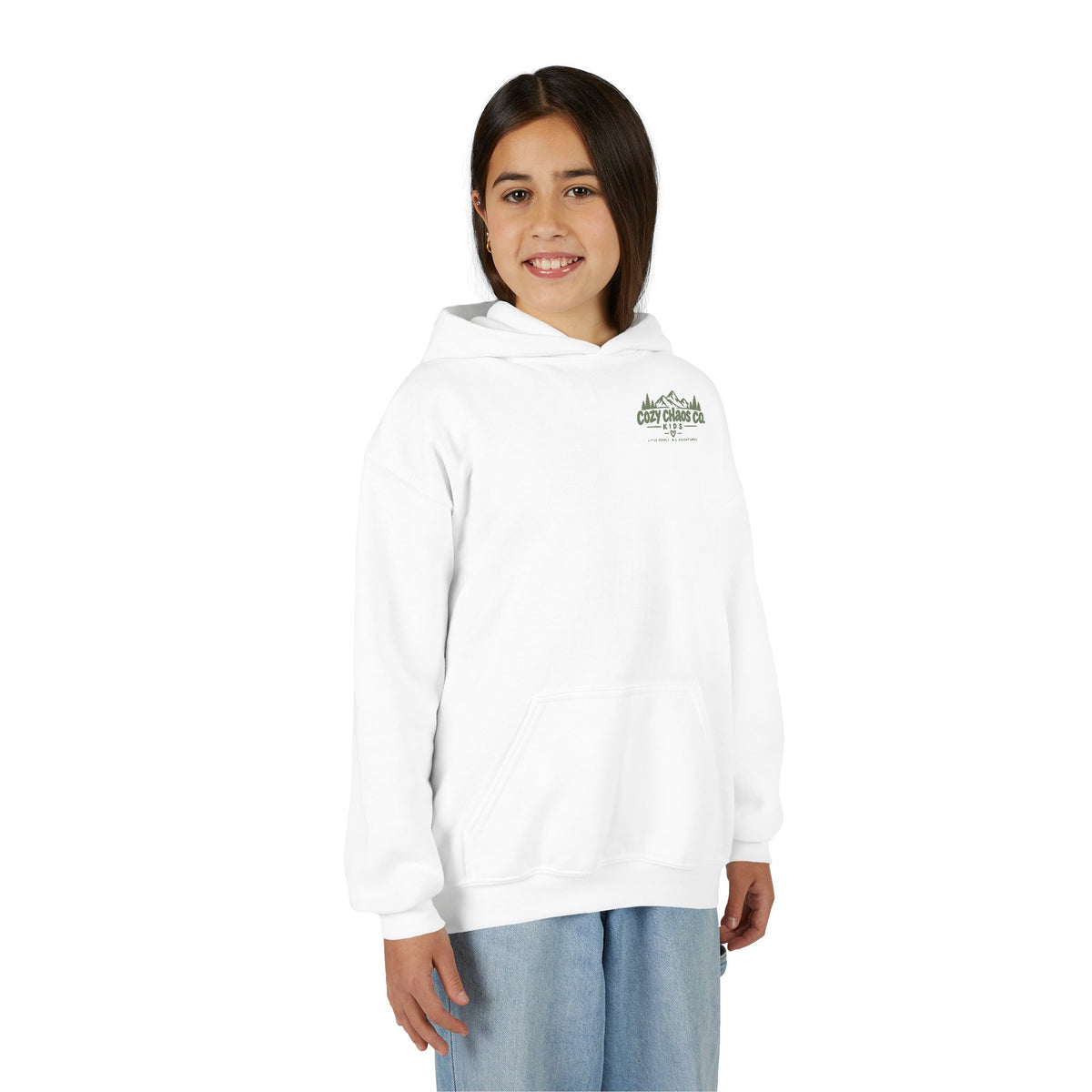 Maine Grown Kids Sweatshirt – Cozy Outdoor Pine Tree & Sunset Crewneck