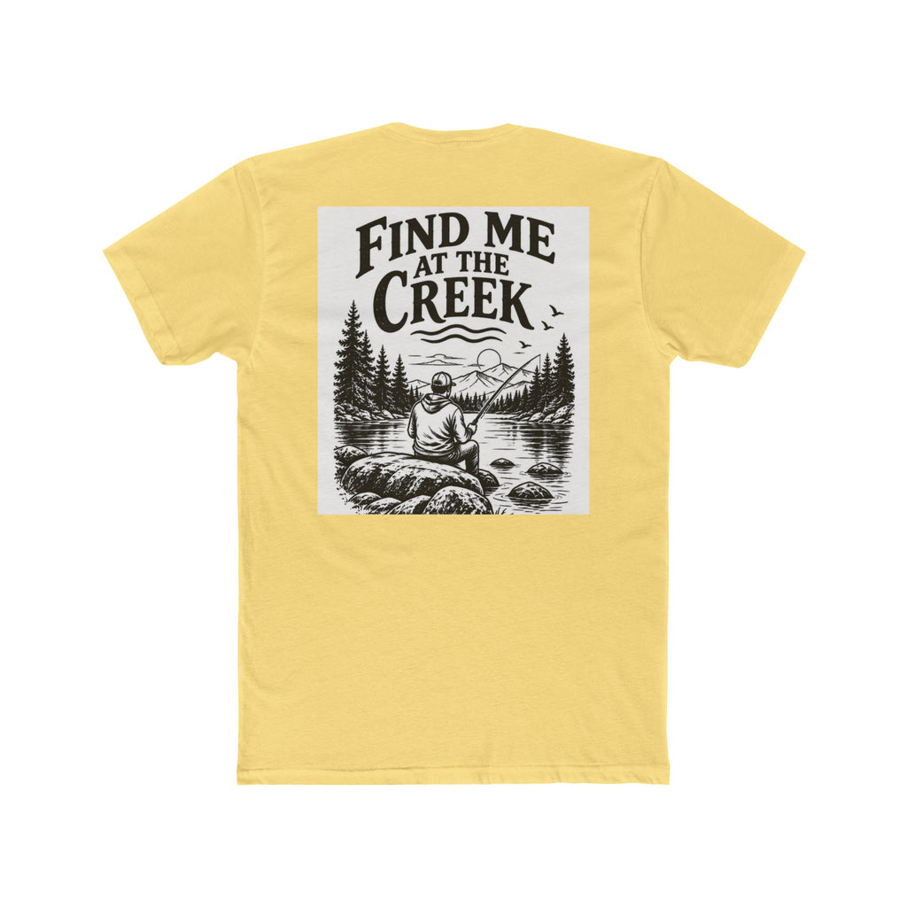 Find Me at the Creek – Men’s Fishing & Outdoors Tee | Cozy Chaos Co. 🎣🌲