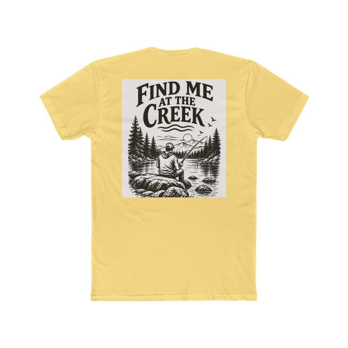 Find Me at the Creek – Men’s Fishing & Outdoors Tee | Cozy Chaos Co. 🎣🌲