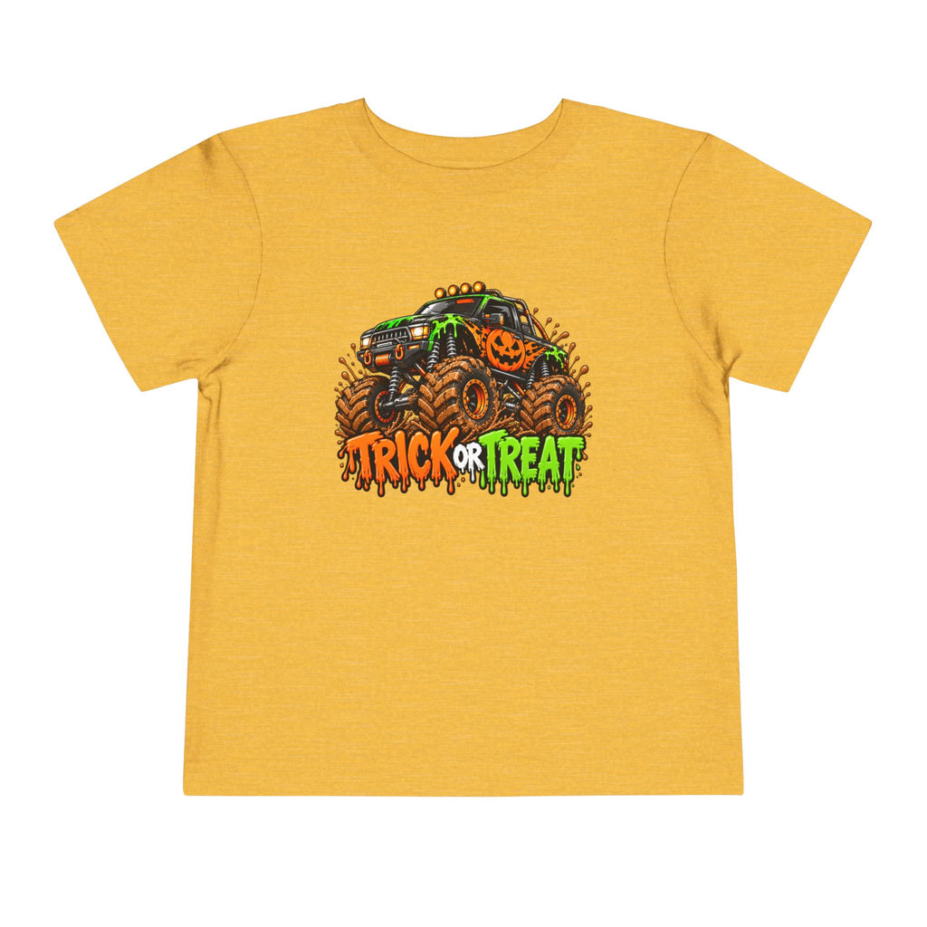 Trick or Treat Monster Truck Toddler Kids Halloween Sweatshirt | Cozy Chaos Kid 🎃🏁👻