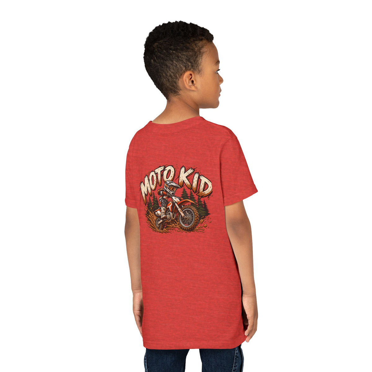 Moto Kid Motocross Tee | Dirt Bike Racing Kids Shirt | Cozy Chaos Co. 🏁🏍️⚡