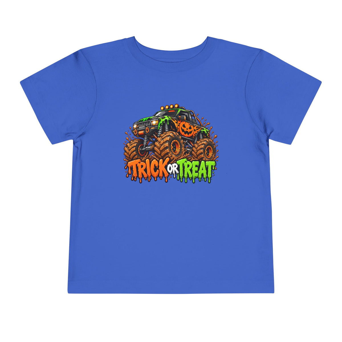 Trick or Treat Monster Truck Toddler Kids Halloween Sweatshirt | Cozy Chaos Kid 🎃🏁👻