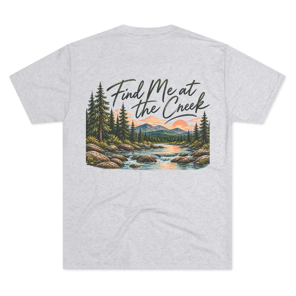 Find Me at the Creek – Maine Outdoors Graphic Tee 🌲