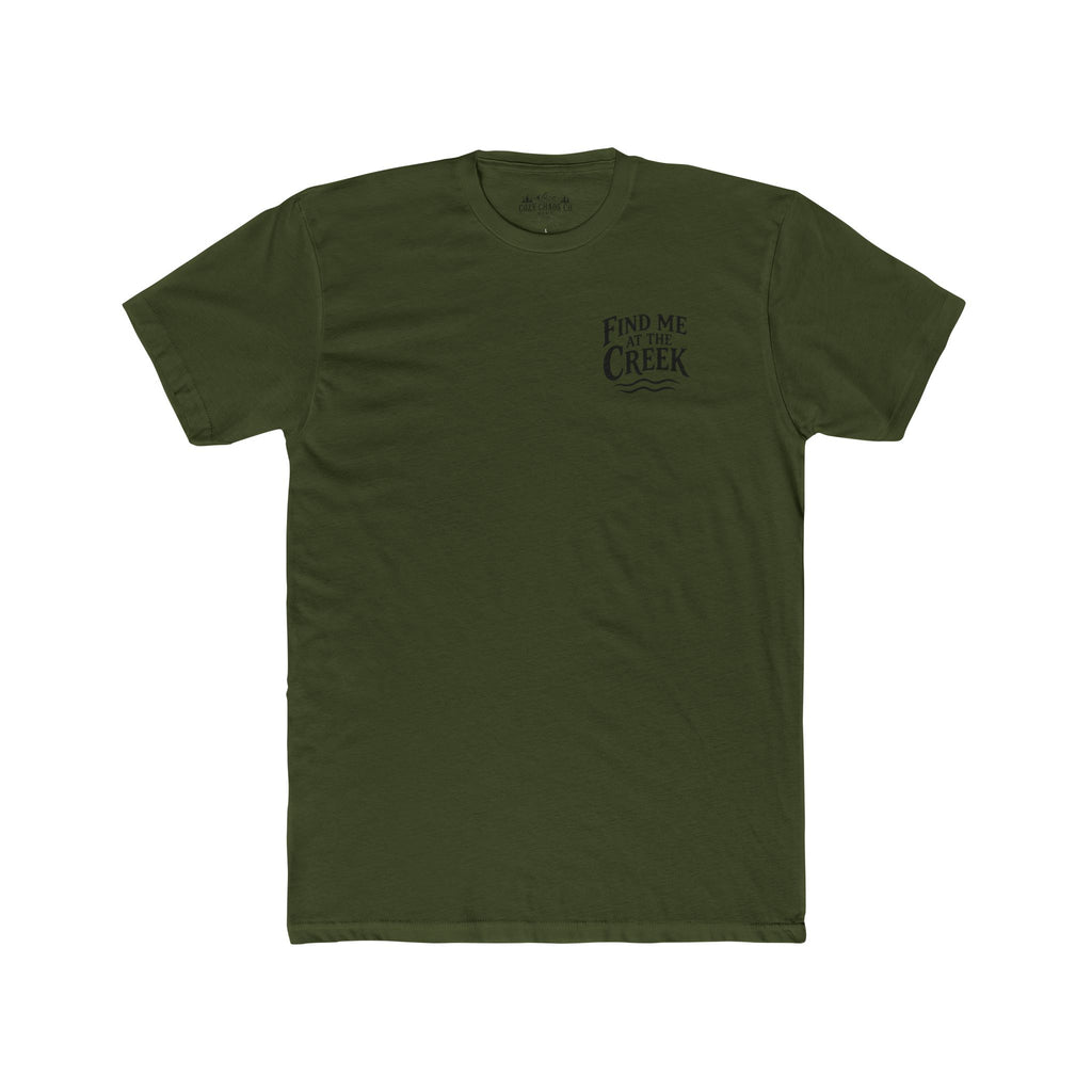 Find Me at the Creek – Men’s Fishing & Outdoors Tee | Cozy Chaos Co. 🎣🌲
