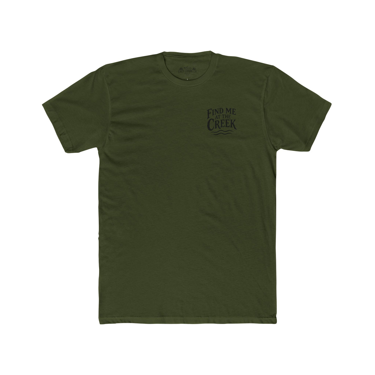Find Me at the Creek – Men’s Fishing & Outdoors Tee | Cozy Chaos Co. 🎣🌲