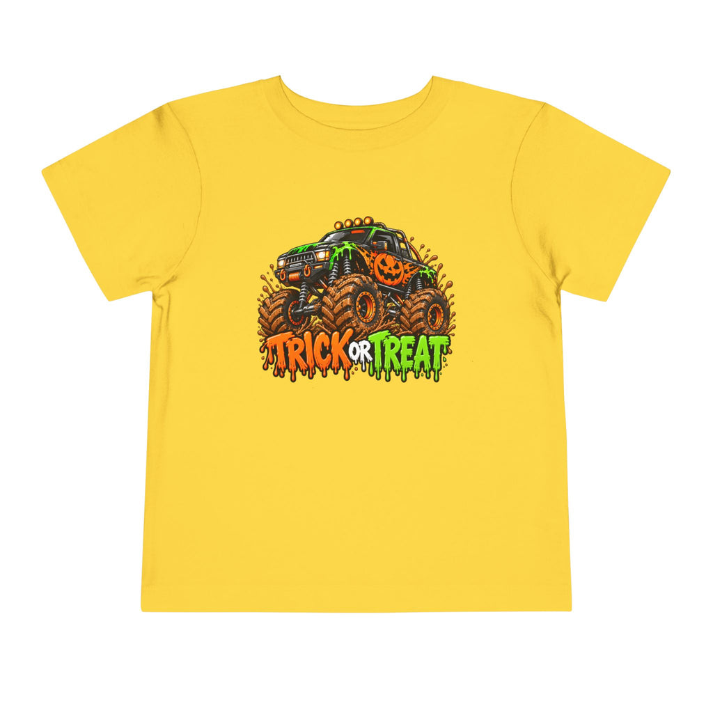 Trick or Treat Monster Truck Toddler Kids Halloween Sweatshirt | Cozy Chaos Kid 🎃🏁👻