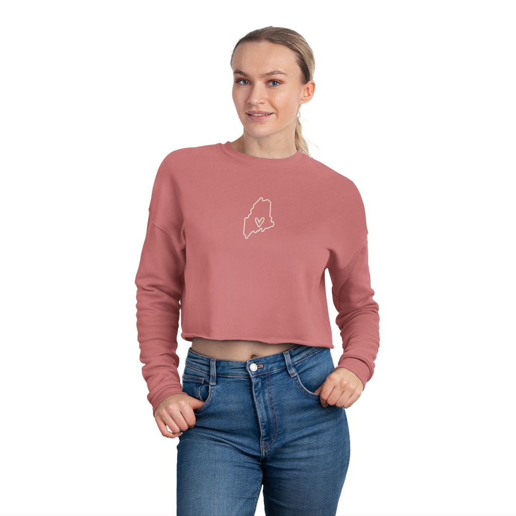 Women's Maine Mama Cropped Sweatshirt