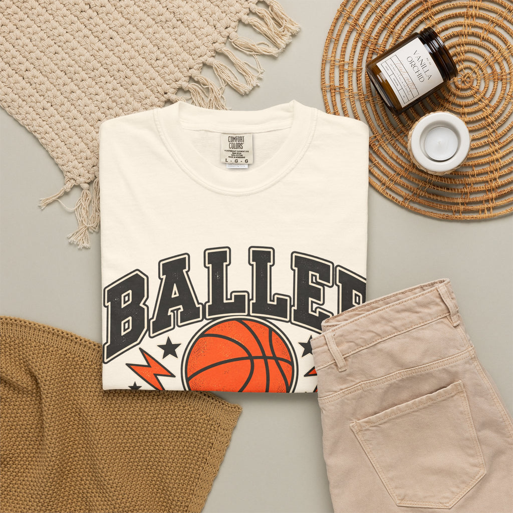 Baller Varsity Basketball Women’s Graphic T-Shirt 🏀