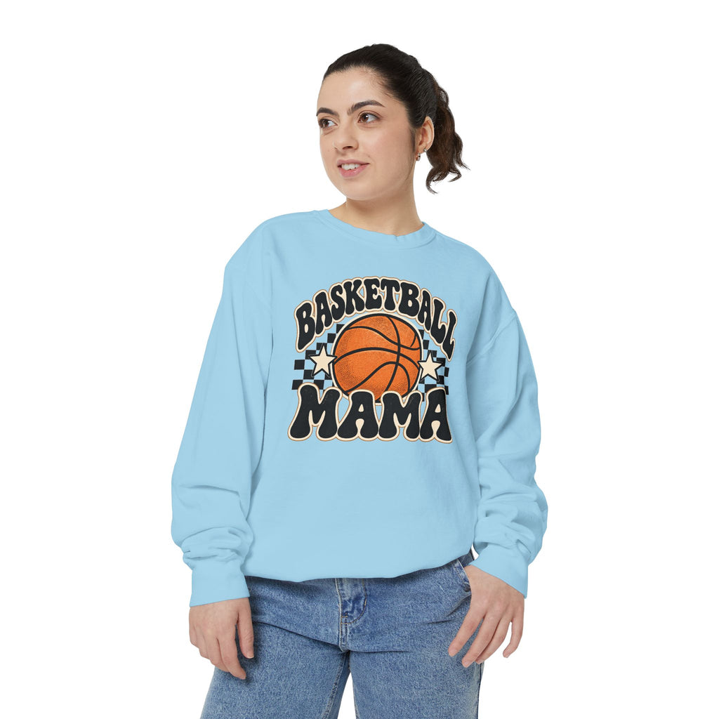 Basketball Mama Retro Game Day Crewneck Sweatshirt 🏀