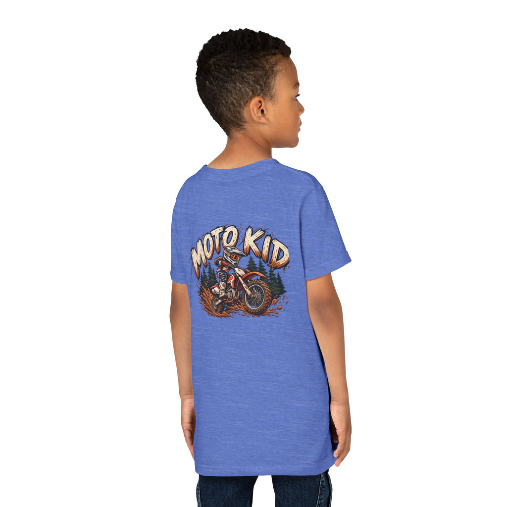 Moto Kid Motocross Tee | Dirt Bike Racing Kids Shirt | Cozy Chaos Co. 🏁🏍️⚡