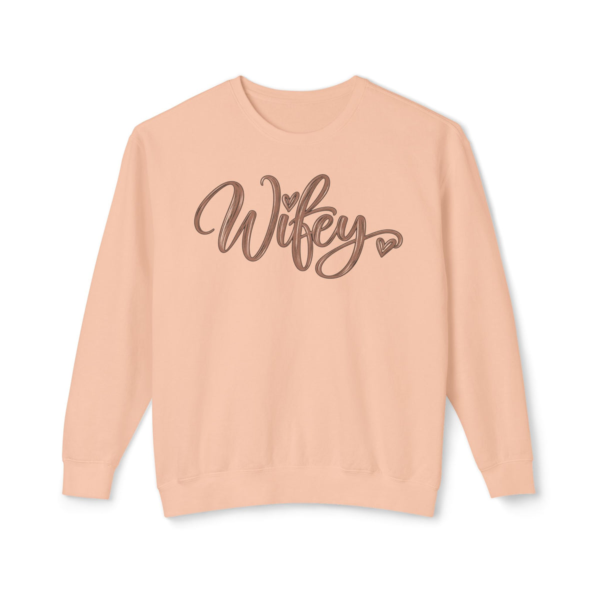 Wifey Crewneck Sweatshirt | Cozy Bridal Sweatshirt | Newlywed Wife Gift | Cute Wife Sweater 💍🤎