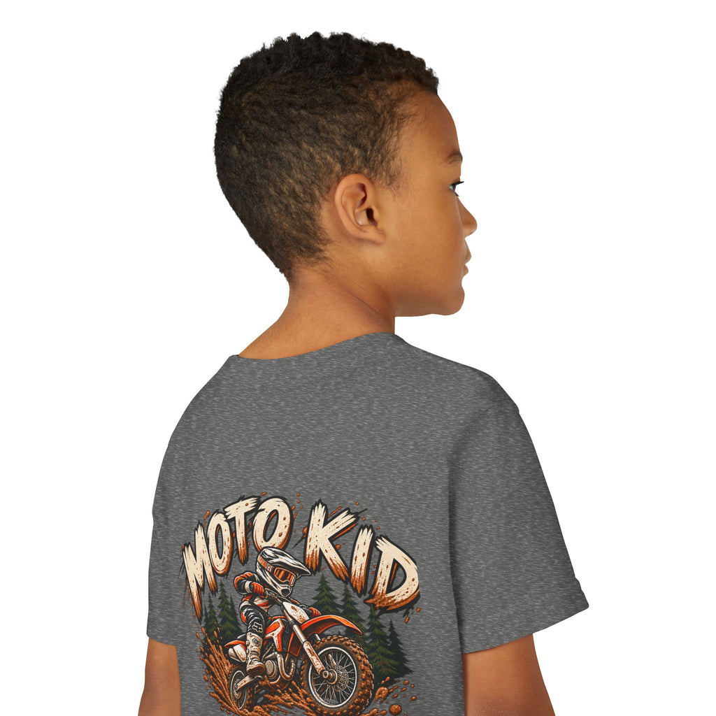 Moto Kid Motocross Tee | Dirt Bike Racing Kids Shirt | Cozy Chaos Co. 🏁🏍️⚡