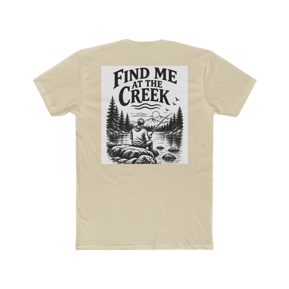 Find Me at the Creek – Men’s Fishing & Outdoors Tee | Cozy Chaos Co. 🎣🌲