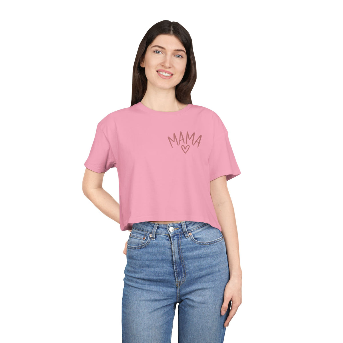 Women's Raising Babies & Building Dreams Crop Tee