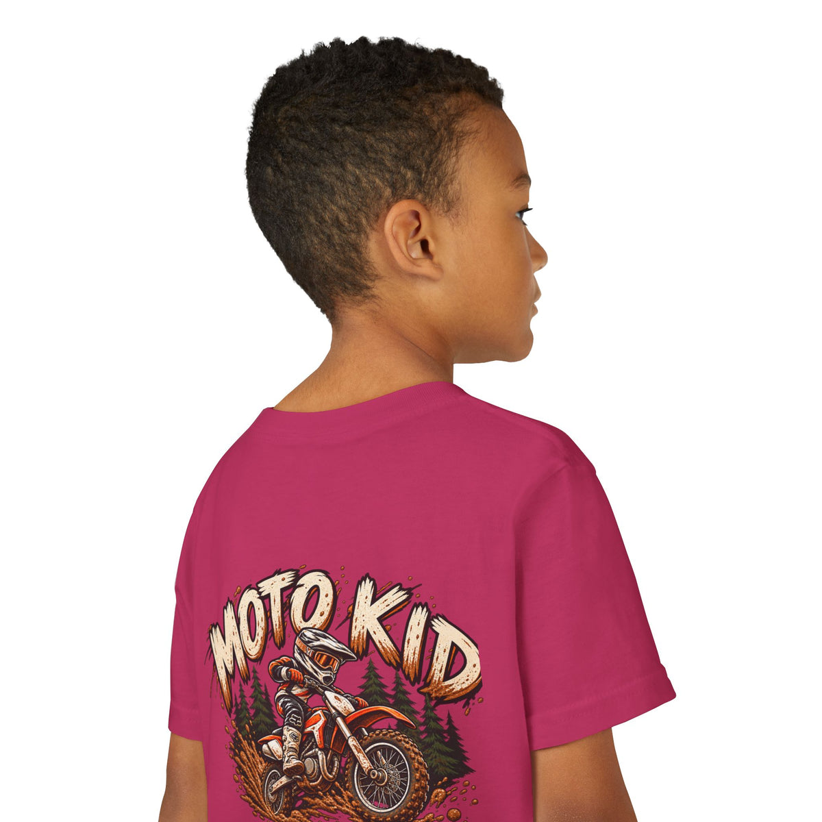 Moto Kid Motocross Tee | Dirt Bike Racing Kids Shirt | Cozy Chaos Co. 🏁🏍️⚡