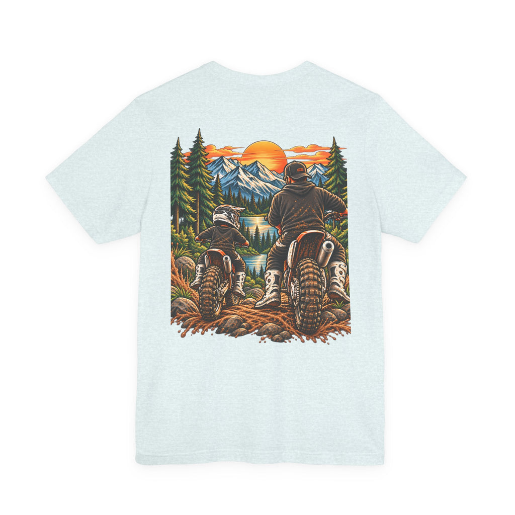 Moto Dad & Mini Adventure Tee | Father & Son Dirt Bike Shirt | Cozy Chaos Co. 🏍️🏁🌲