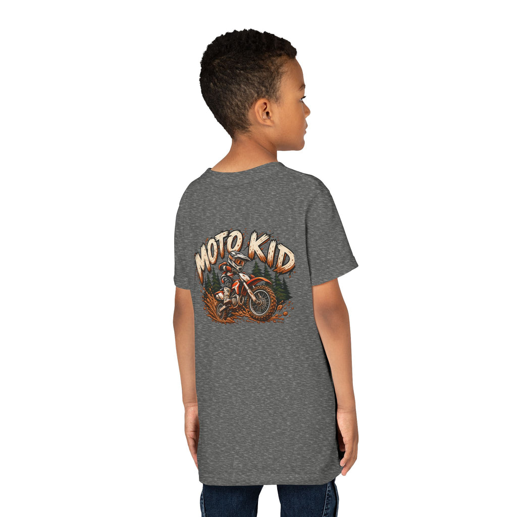 Moto Kid Motocross Tee | Dirt Bike Racing Kids Shirt | Cozy Chaos Co. 🏁🏍️⚡