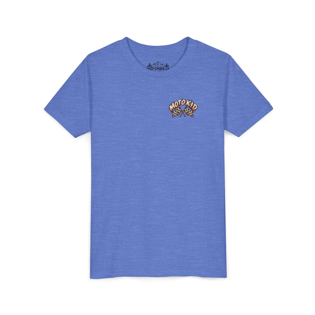 Moto Kid Motocross Tee | Dirt Bike Racing Kids Shirt | Cozy Chaos Co. 🏁🏍️⚡