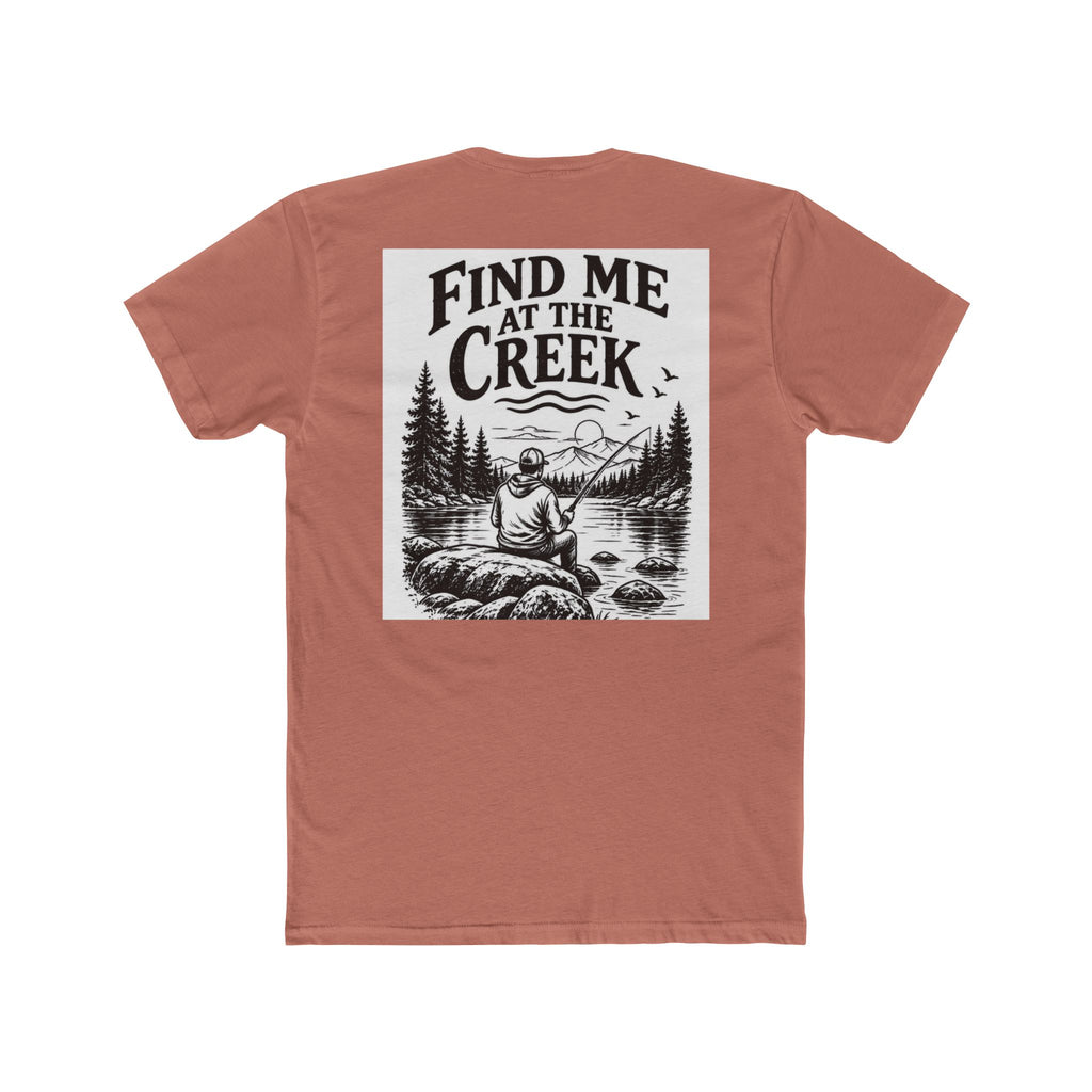 Find Me at the Creek – Men’s Fishing & Outdoors Tee | Cozy Chaos Co. 🎣🌲