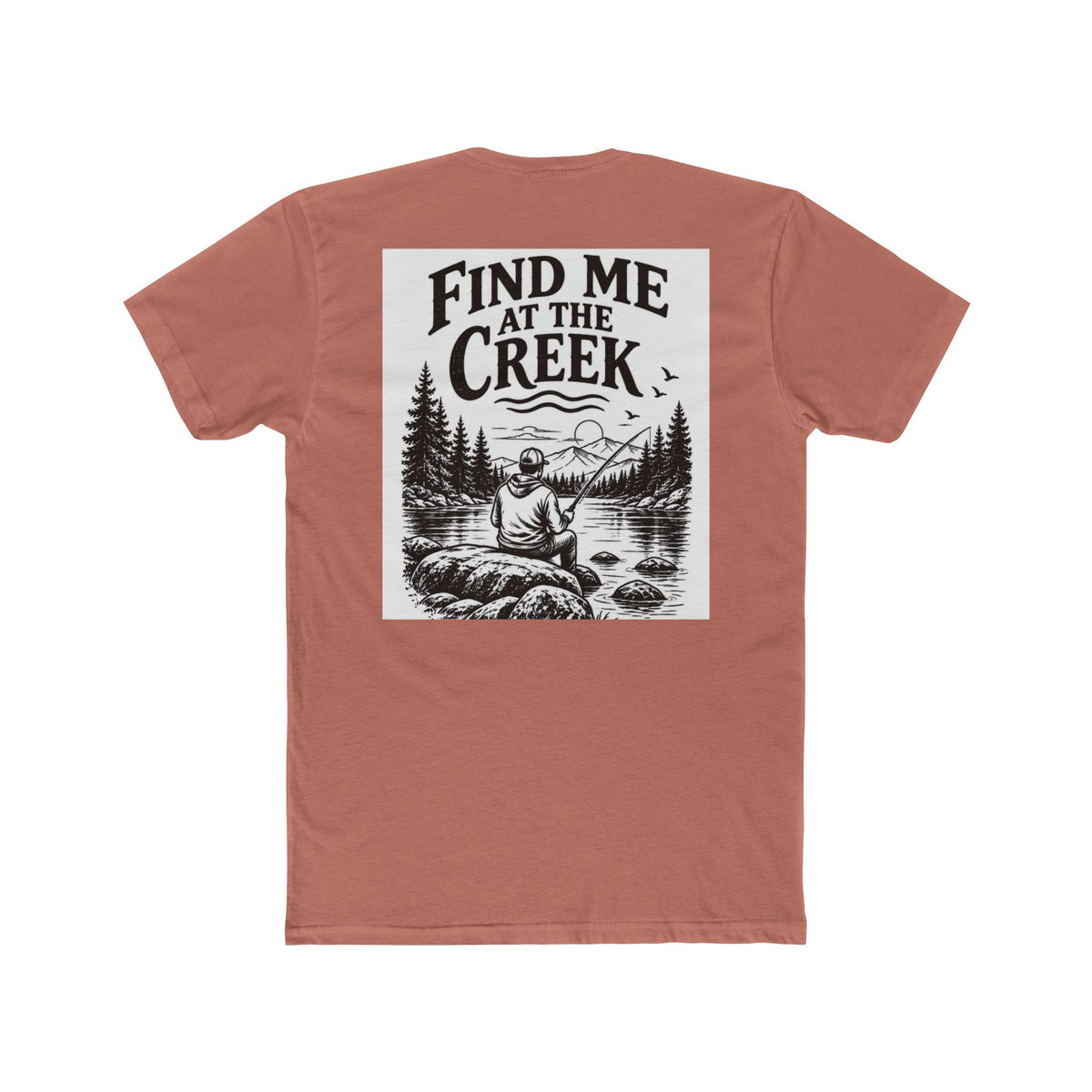 Find Me at the Creek – Men’s Fishing & Outdoors Tee | Cozy Chaos Co. 🎣🌲