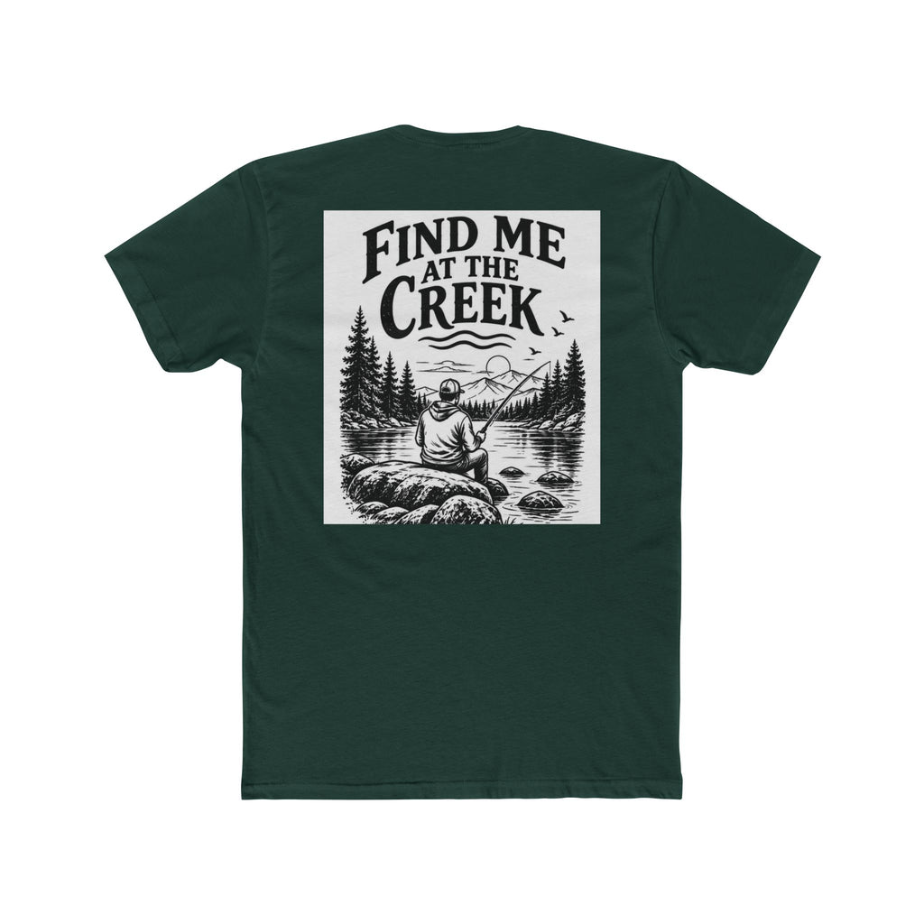 Find Me at the Creek – Men’s Fishing & Outdoors Tee | Cozy Chaos Co. 🎣🌲