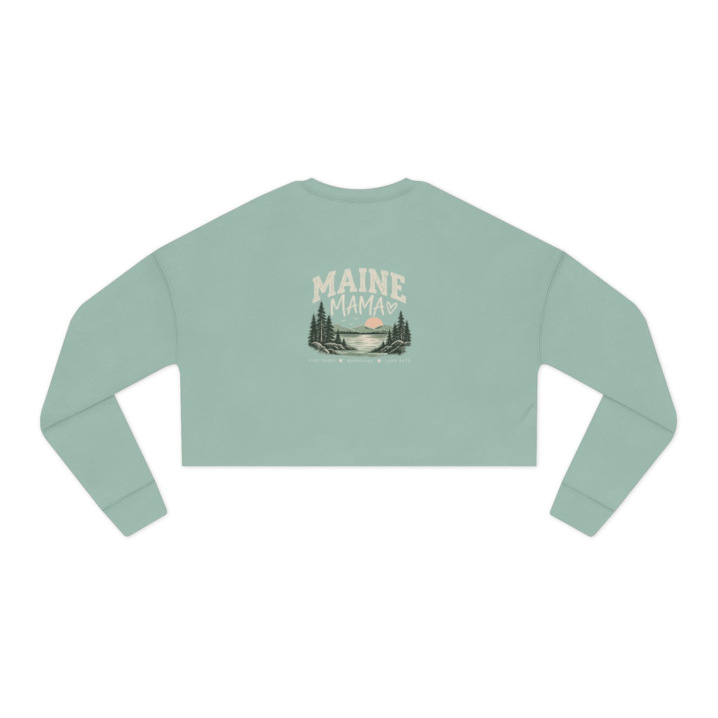 Women's Maine Mama Cropped Sweatshirt