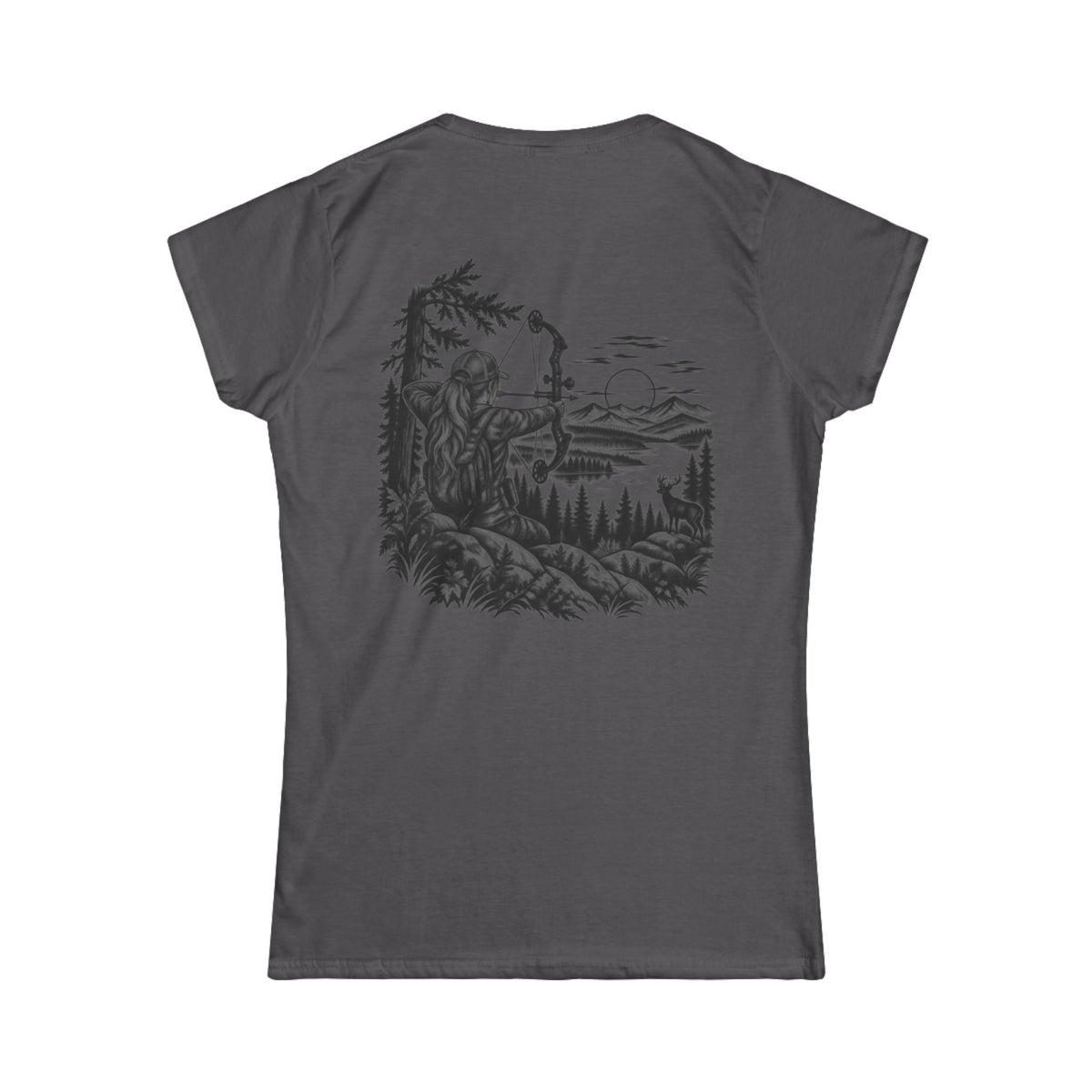 Maine Outdoors Bow Huntress Tee – Women’s Hunting T-Shirt | Cozy Chaos Co.