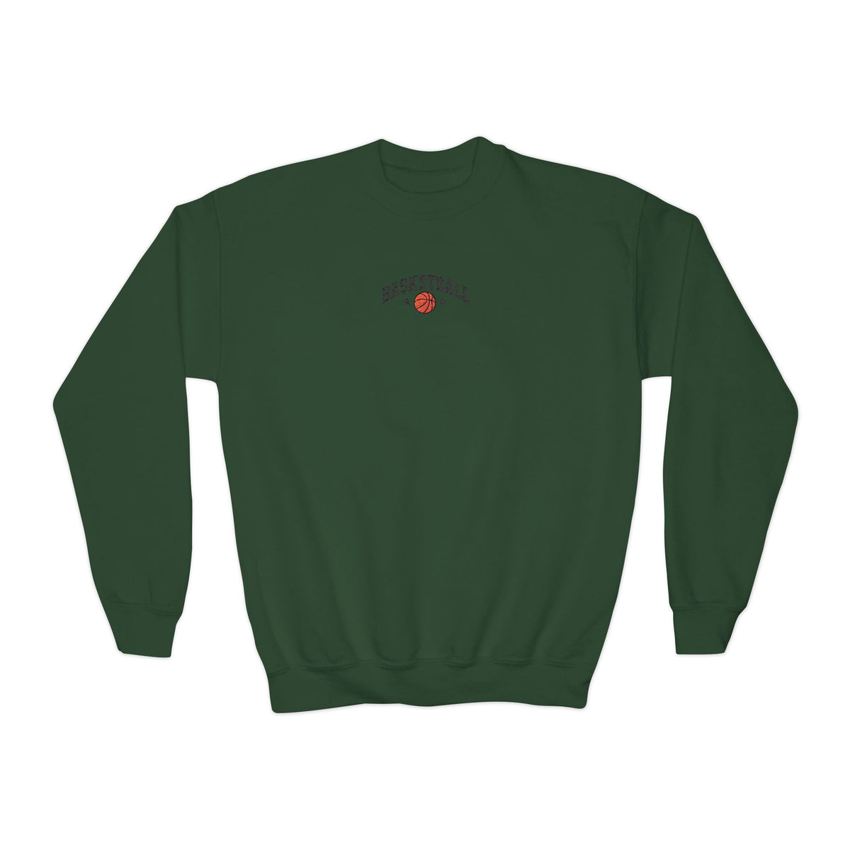 asketball Embroidery-Look Youth Crewneck Sweatshirt 🏀