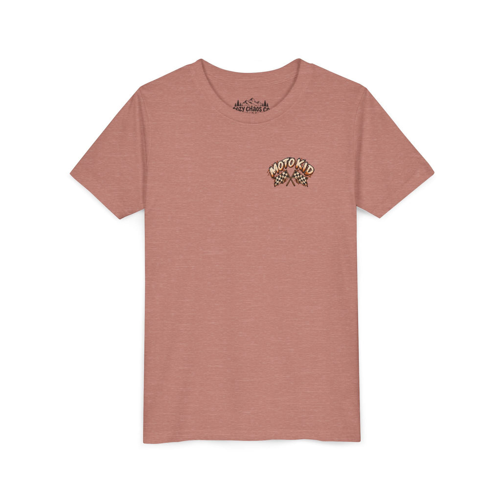 Moto Kid Motocross Tee | Dirt Bike Racing Kids Shirt | Cozy Chaos Co. 🏁🏍️⚡
