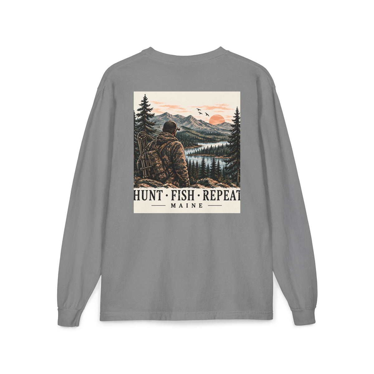 Hunt • Fish • Repeat Maine Outdoors Tee | Cozy Chaos Co.