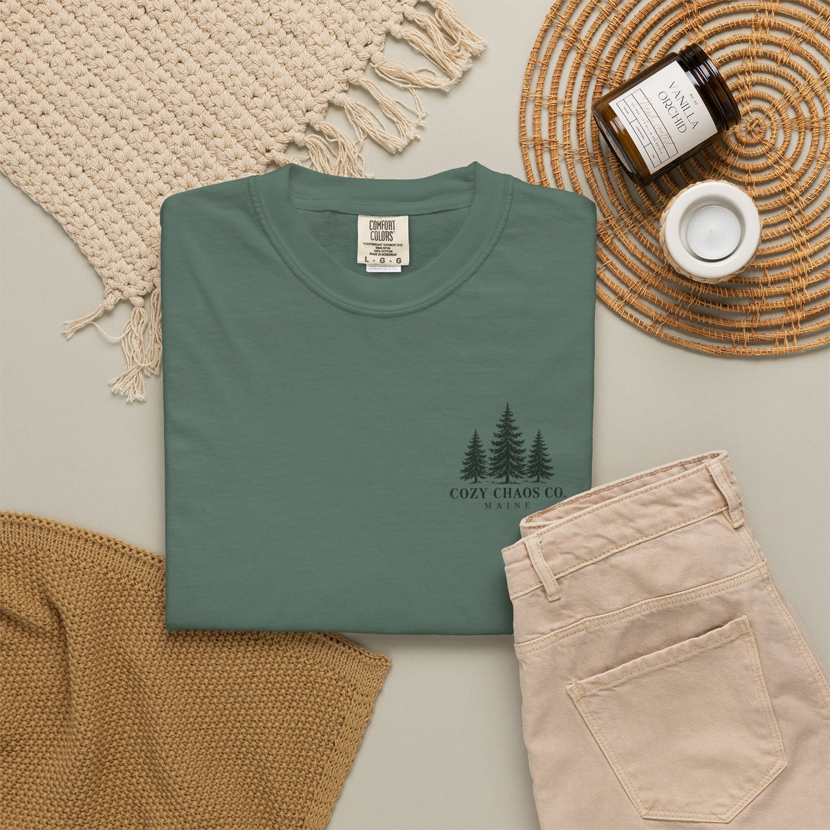 Maine Woods & Backroads Outdoor Tee | Cozy Chaos Co. 🌲