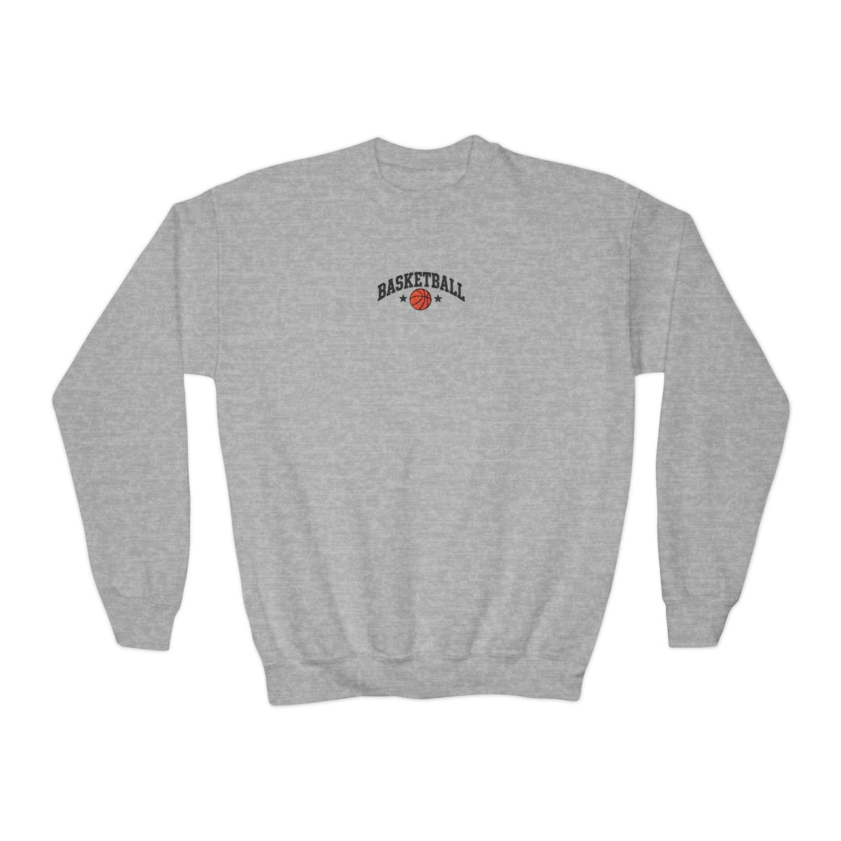 asketball Embroidery-Look Youth Crewneck Sweatshirt 🏀