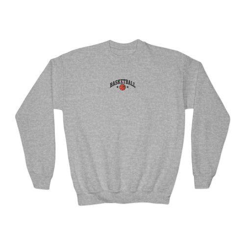 asketball Embroidery-Look Youth Crewneck Sweatshirt 🏀