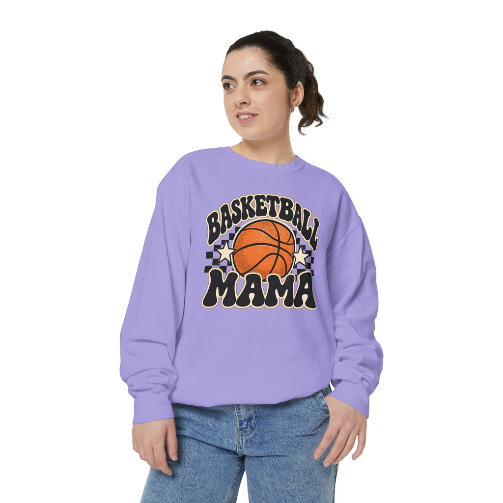 Basketball Mama Retro Game Day Crewneck Sweatshirt 🏀