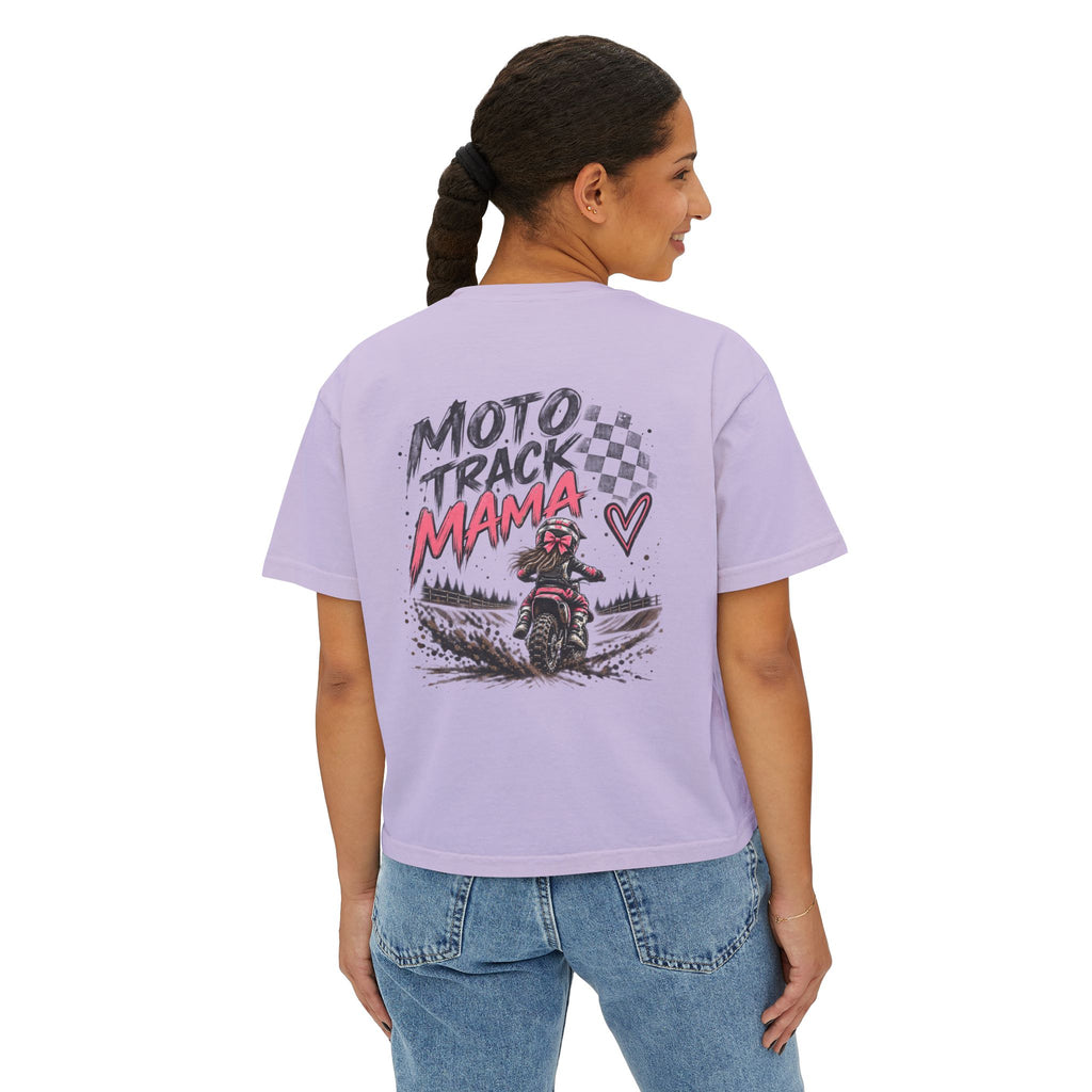 Moto Track Mama – Motocross Mom Graphic Tee 🏁💗