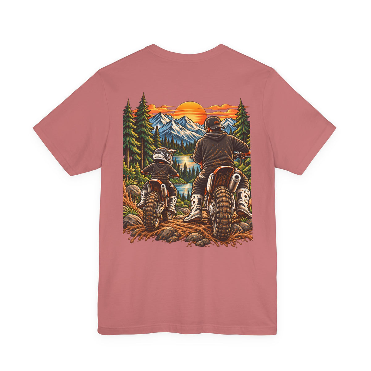 Moto Dad & Mini Adventure Tee | Father & Son Dirt Bike Shirt | Cozy Chaos Co. 🏍️🏁🌲