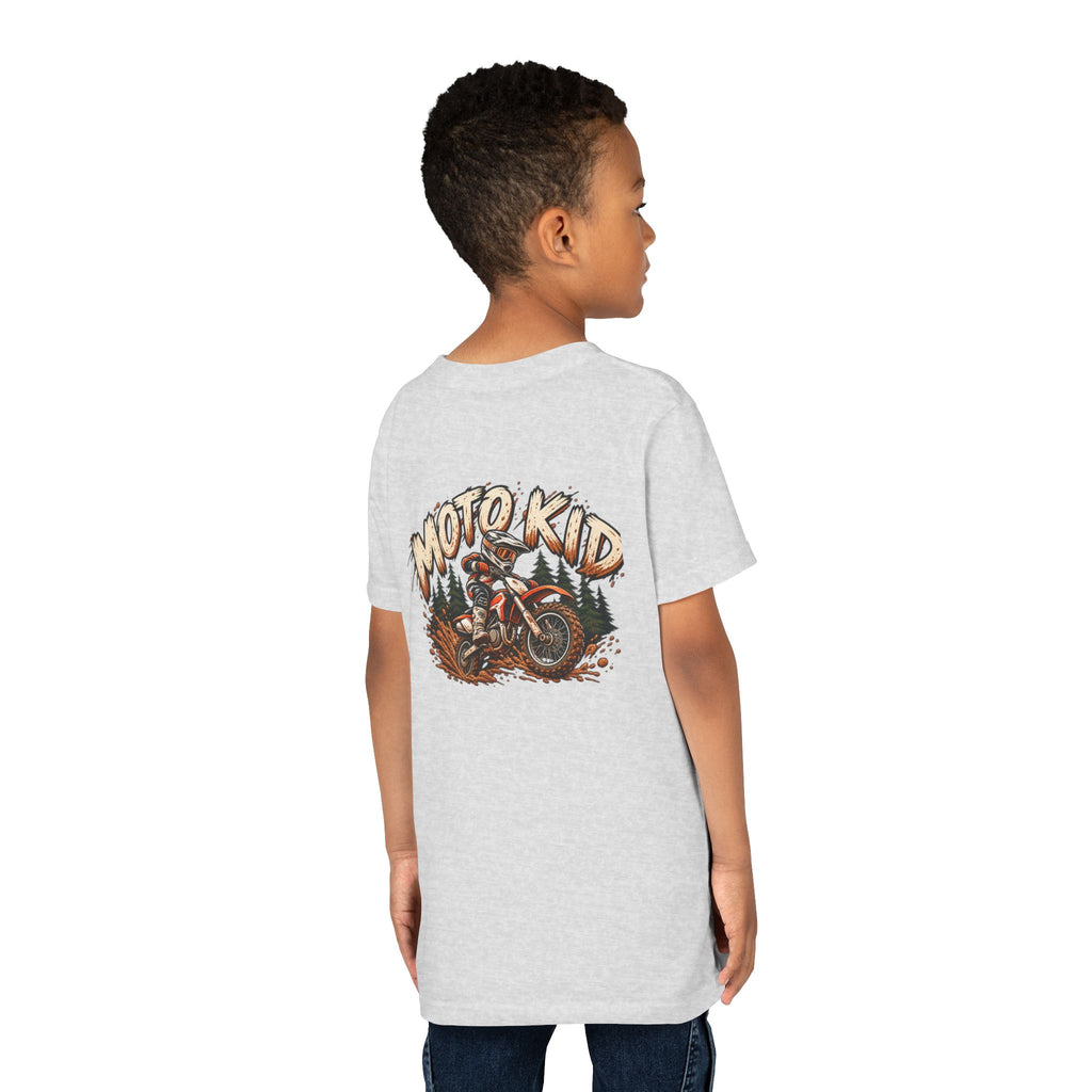 Moto Kid Motocross Tee | Dirt Bike Racing Kids Shirt | Cozy Chaos Co. 🏁🏍️⚡