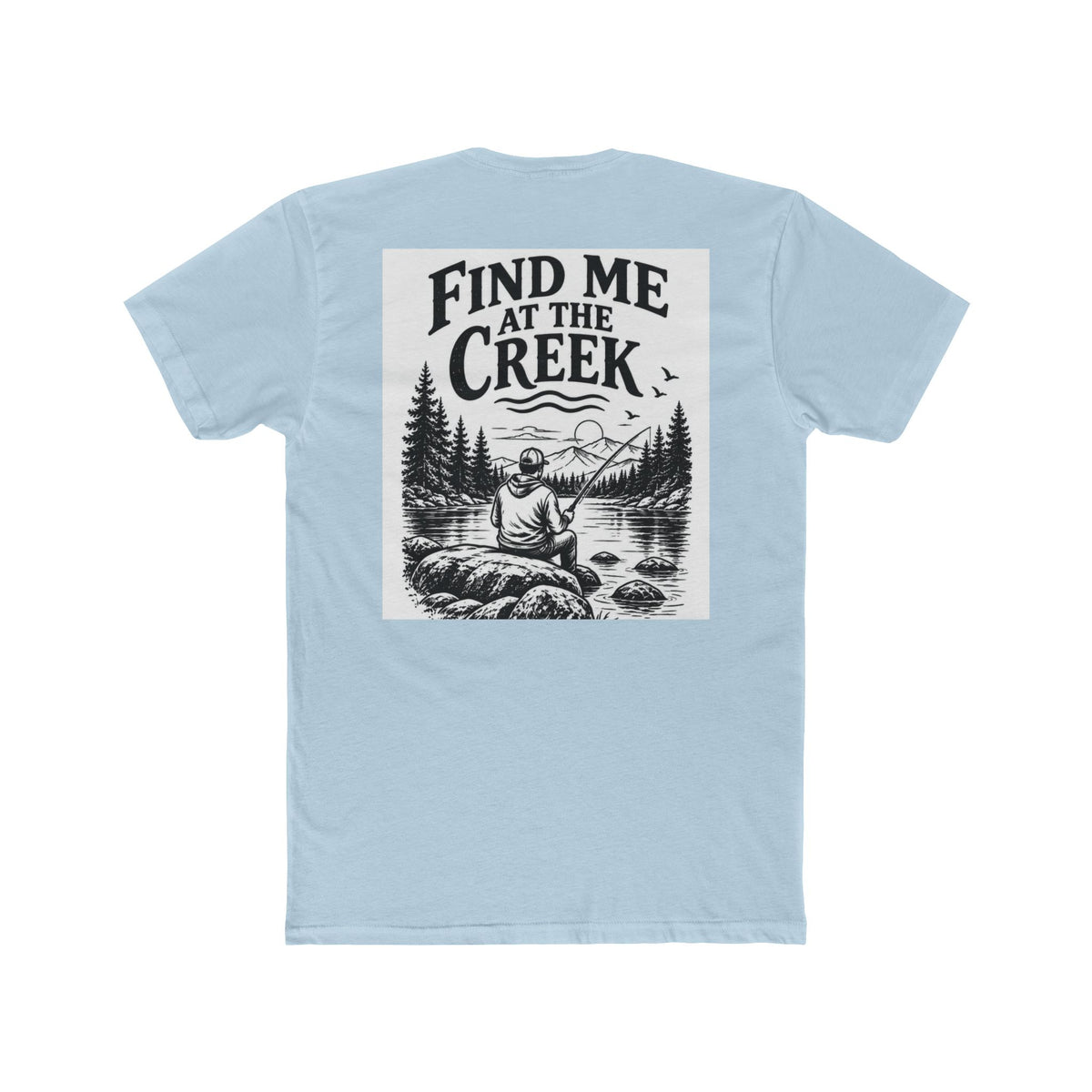 Find Me at the Creek – Men’s Fishing & Outdoors Tee | Cozy Chaos Co. 🎣🌲