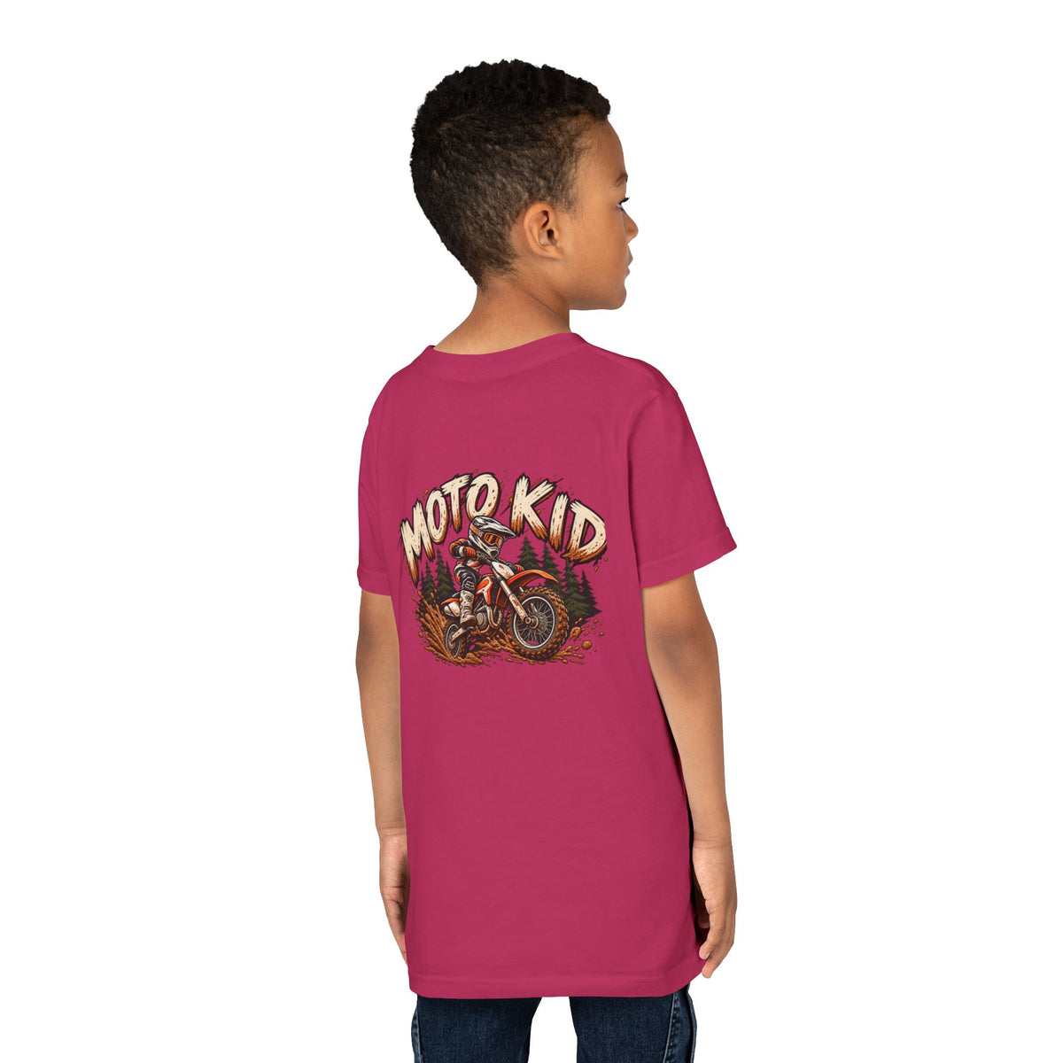 Moto Kid Motocross Tee | Dirt Bike Racing Kids Shirt | Cozy Chaos Co. 🏁🏍️⚡