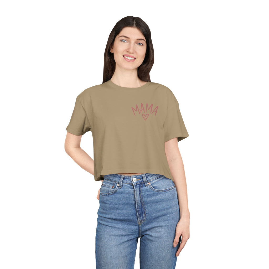 Women's Raising Babies & Building Dreams Crop Tee