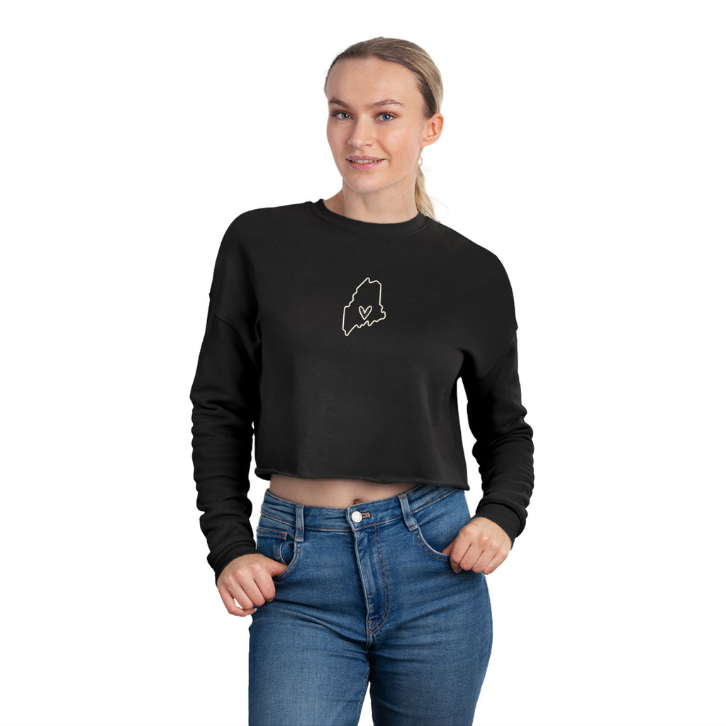 Women's Maine Mama Cropped Sweatshirt