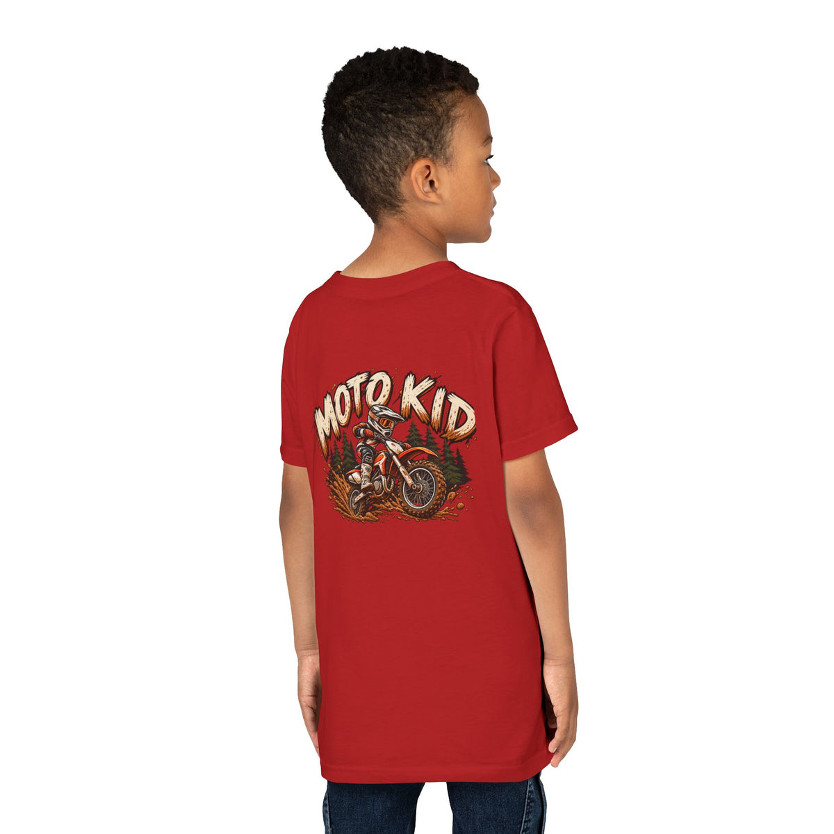 Moto Kid Motocross Tee | Dirt Bike Racing Kids Shirt | Cozy Chaos Co. 🏁🏍️⚡