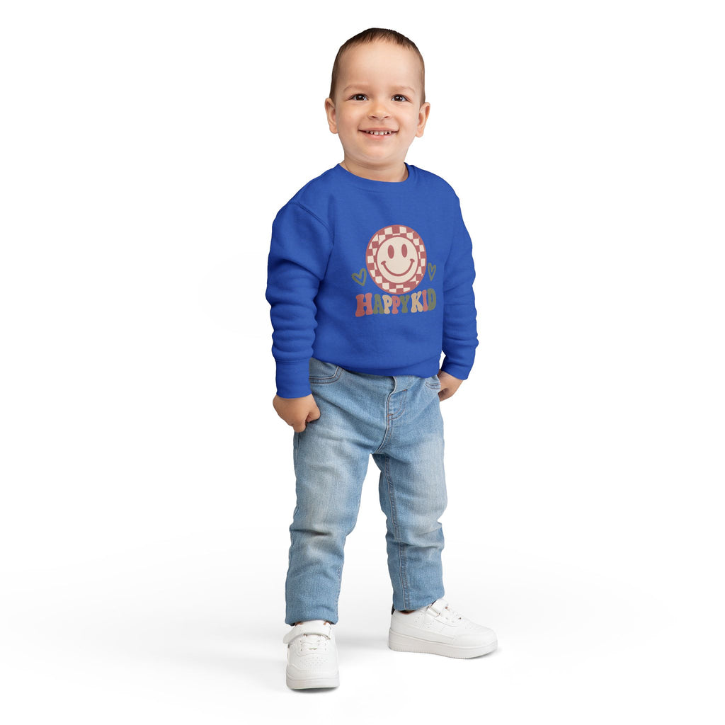 Happy Kid Toddler Sweatshirt | Cozy Chaos Co.