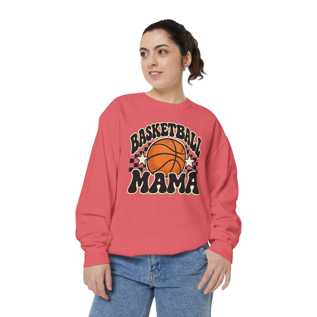 Basketball Mama Retro Game Day Crewneck Sweatshirt 🏀