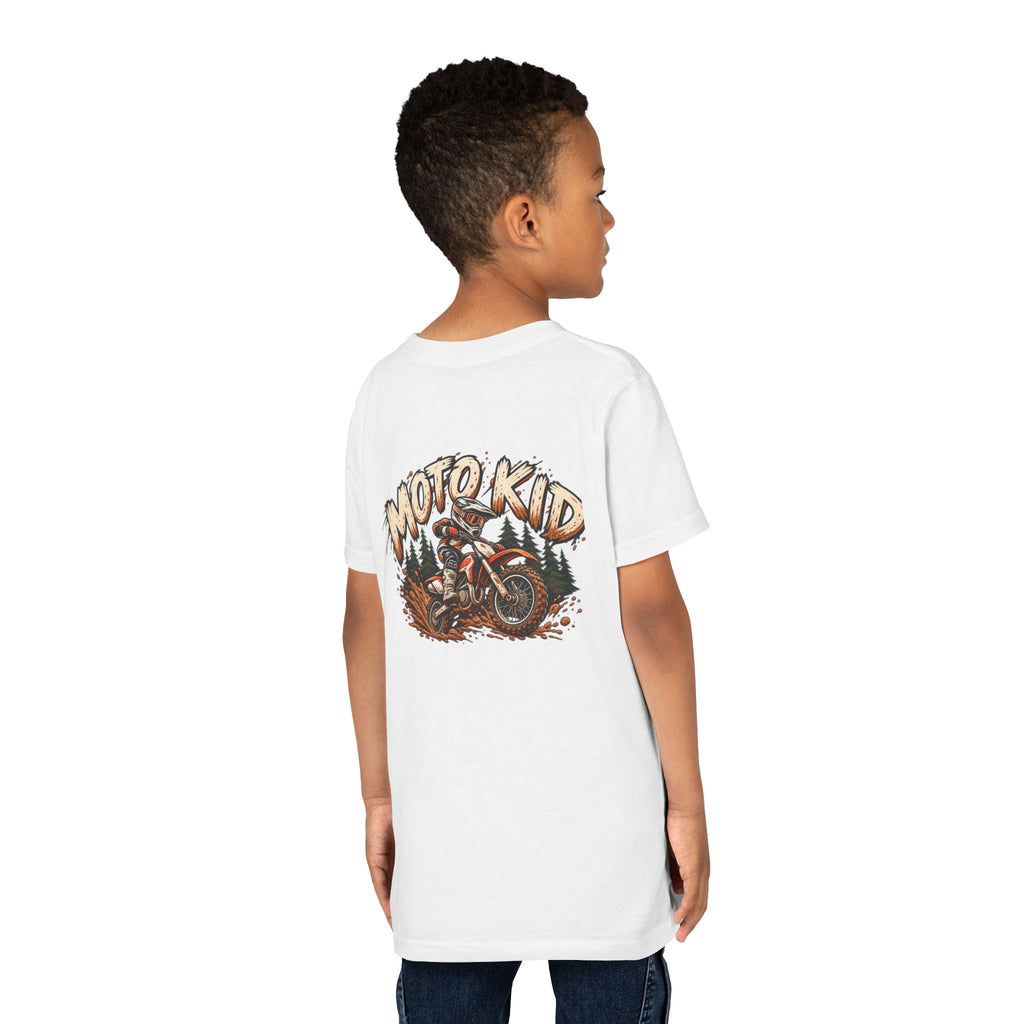 Moto Kid Motocross Tee | Dirt Bike Racing Kids Shirt | Cozy Chaos Co. 🏁🏍️⚡
