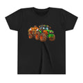 Halloween Tractor Pumpkin Patch Kids Sweatshirt | Cozy Chaos Kid 🎃🚜👻