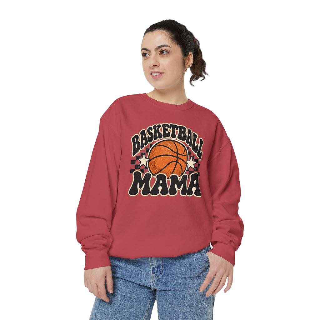 Basketball Mama Retro Game Day Crewneck Sweatshirt 🏀