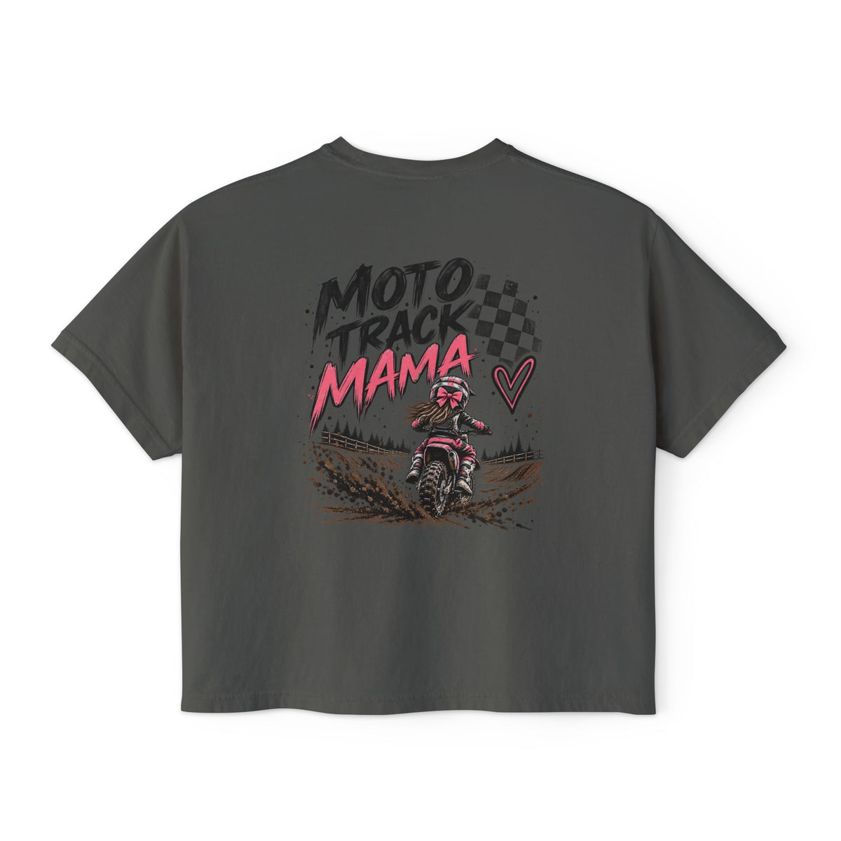 Moto Track Mama – Motocross Mom Graphic Tee 🏁💗