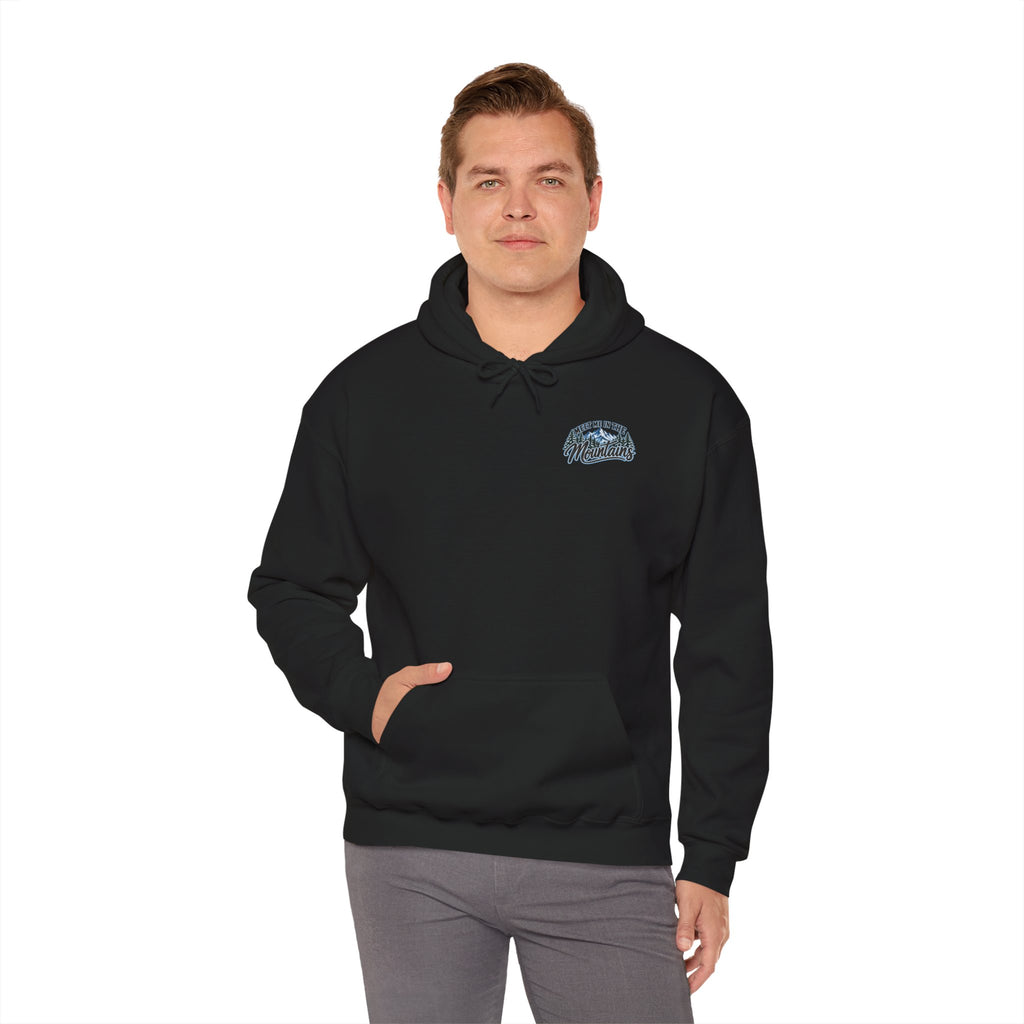 Meet Me in the Mountains Hoodie – Cozy Winter Mountain & Pine Tree Sweatshirt 🏔️🌲❄️