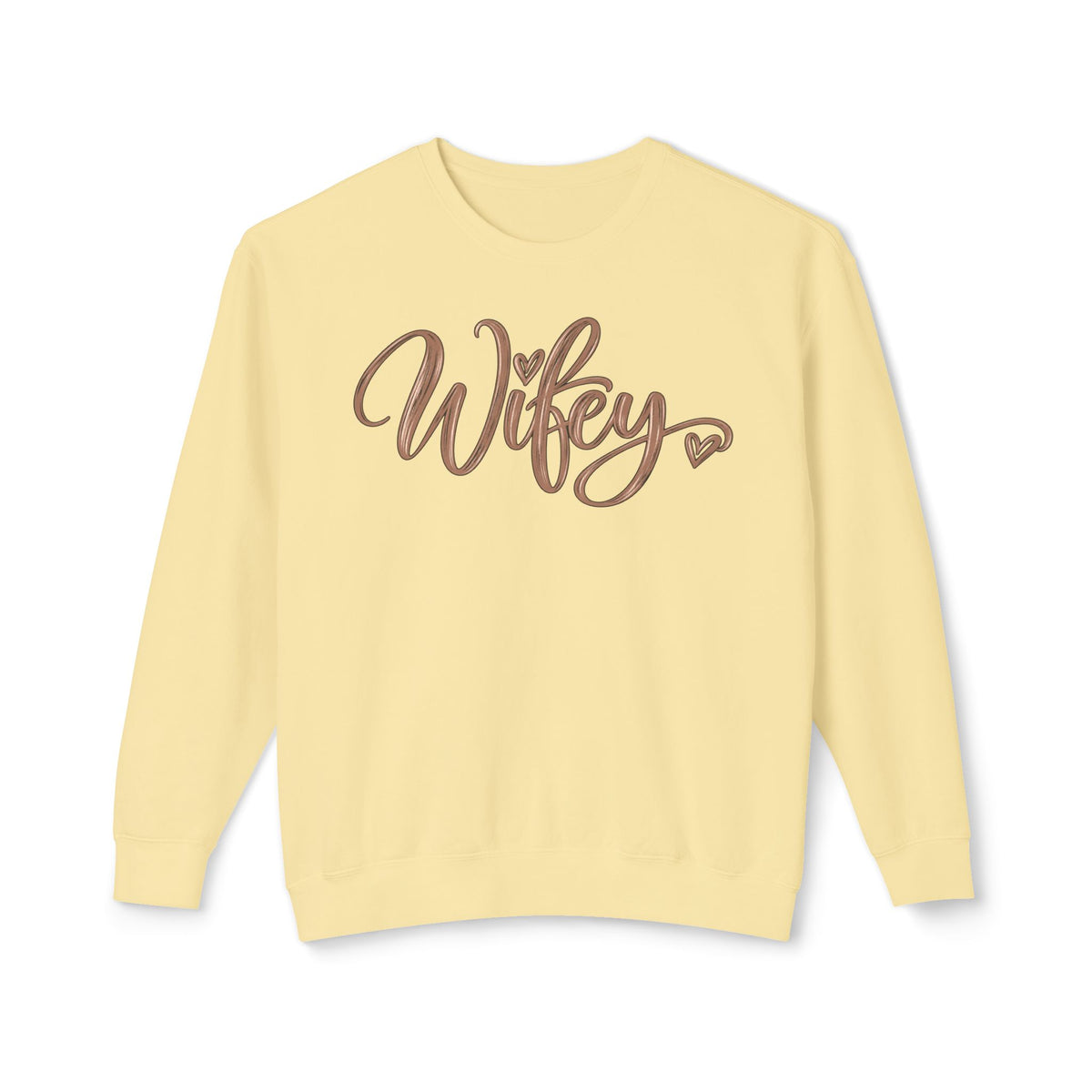Wifey Crewneck Sweatshirt | Cozy Bridal Sweatshirt | Newlywed Wife Gift | Cute Wife Sweater 💍🤎